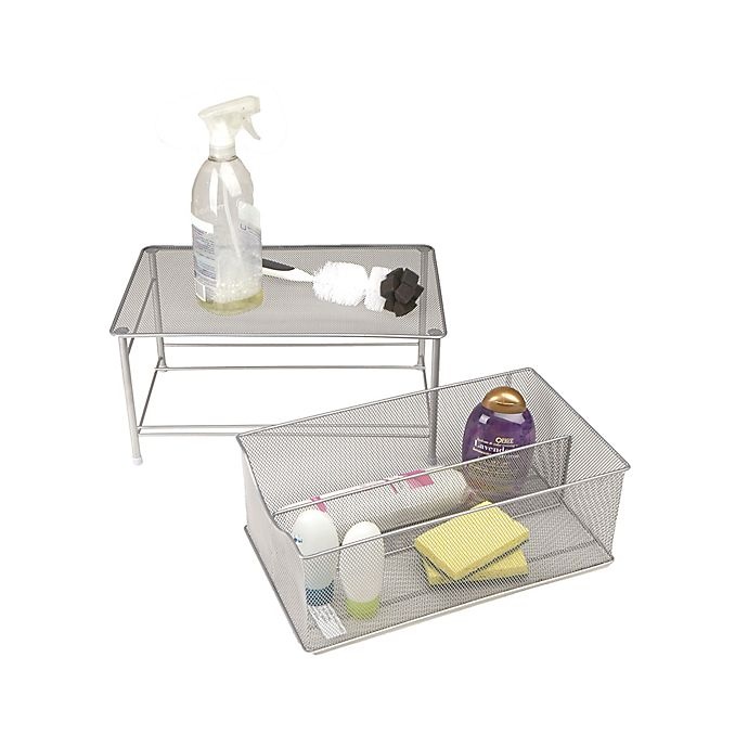 slide 2 of 7, Mind Reader Storage Basket Drawer - Silver, 1 ct