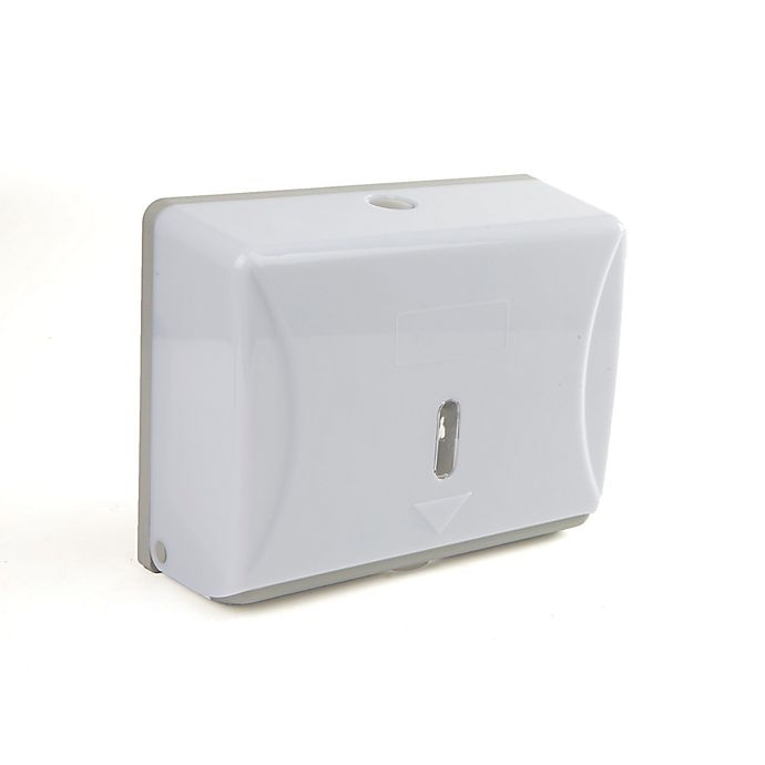 slide 4 of 7, Mind Reader Surface Mounted Paper Towel Dispenser - White, 14 in