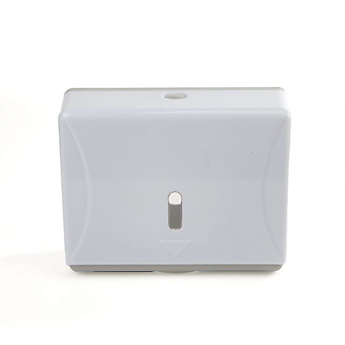 slide 1 of 7, Mind Reader Surface Mounted Paper Towel Dispenser - White, 14 in