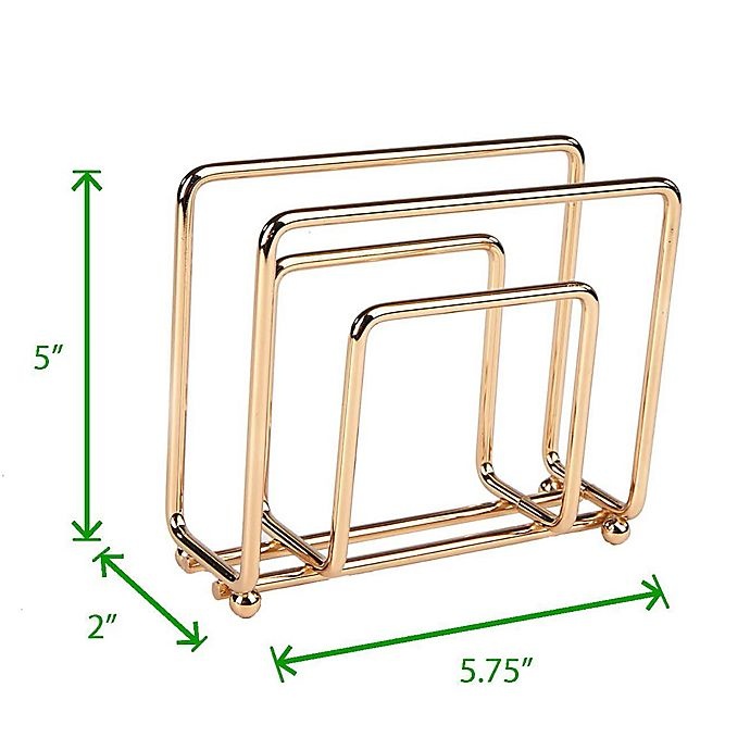 slide 4 of 7, Mind Reader Modern Napkin Holder - Rose Gold, 1 ct