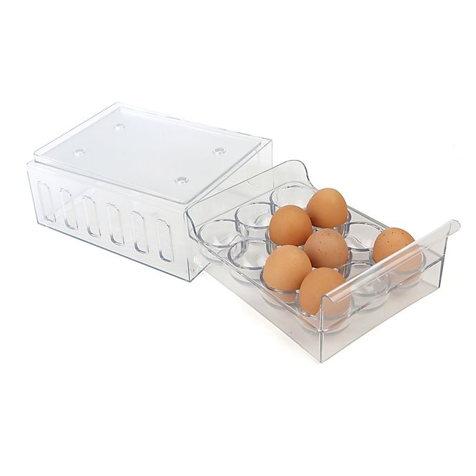 slide 3 of 7, Mind Reader Egg Container Storage Drawer, 1 ct