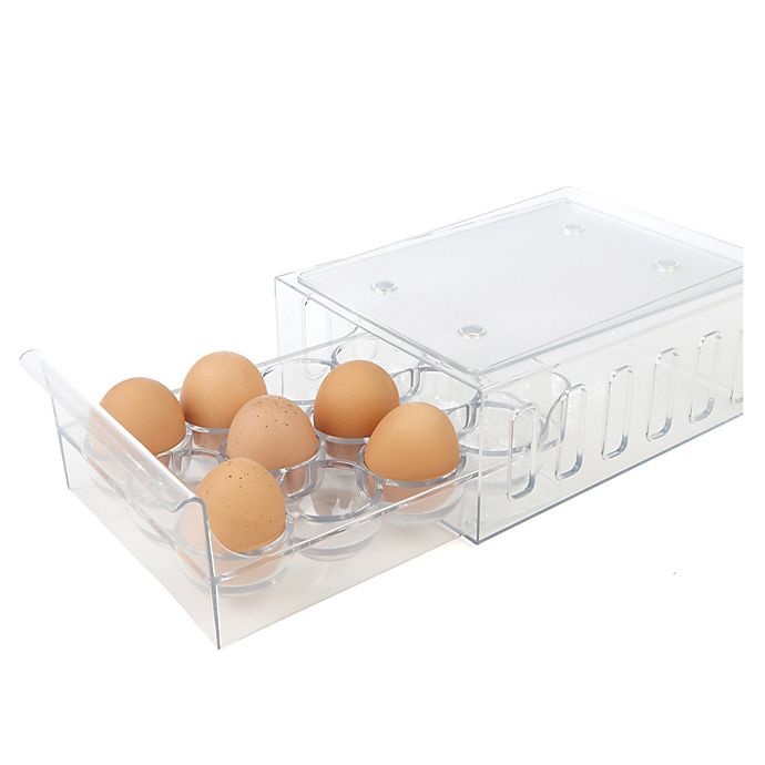 slide 1 of 7, Mind Reader Egg Container Storage Drawer, 1 ct