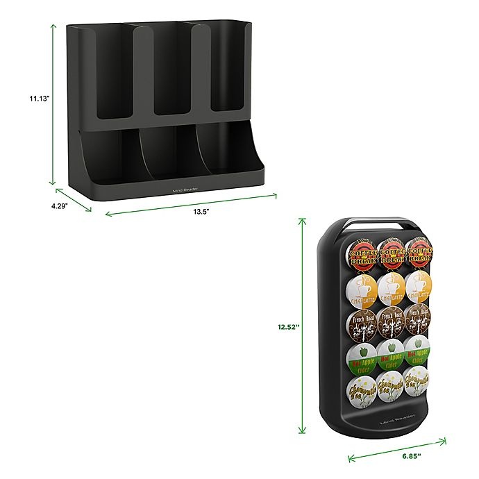 slide 7 of 7, Mind Reader K-Cup Carousel and Condiment Organizer - Black, 1 ct