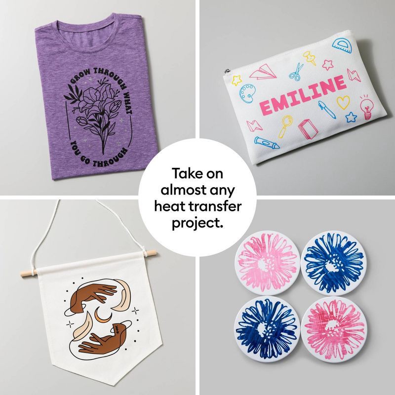 slide 4 of 11, Cricut EasyPress 3 9"x9": Iron-On Transfer, Heat Guide Compatible, Blue, Plastic, 8.66 lbs, 13.11" Length, 13.58" Width, 8.66 lb