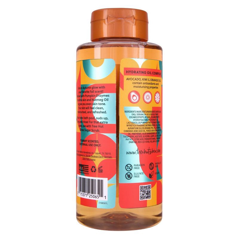 slide 7 of 9, Tree Hut Pumpkin Spice Latte Body Wash - Clove, Vanilla, Sugar, Nutmeg & Cinnamon - 18 fl oz, 18 fl oz