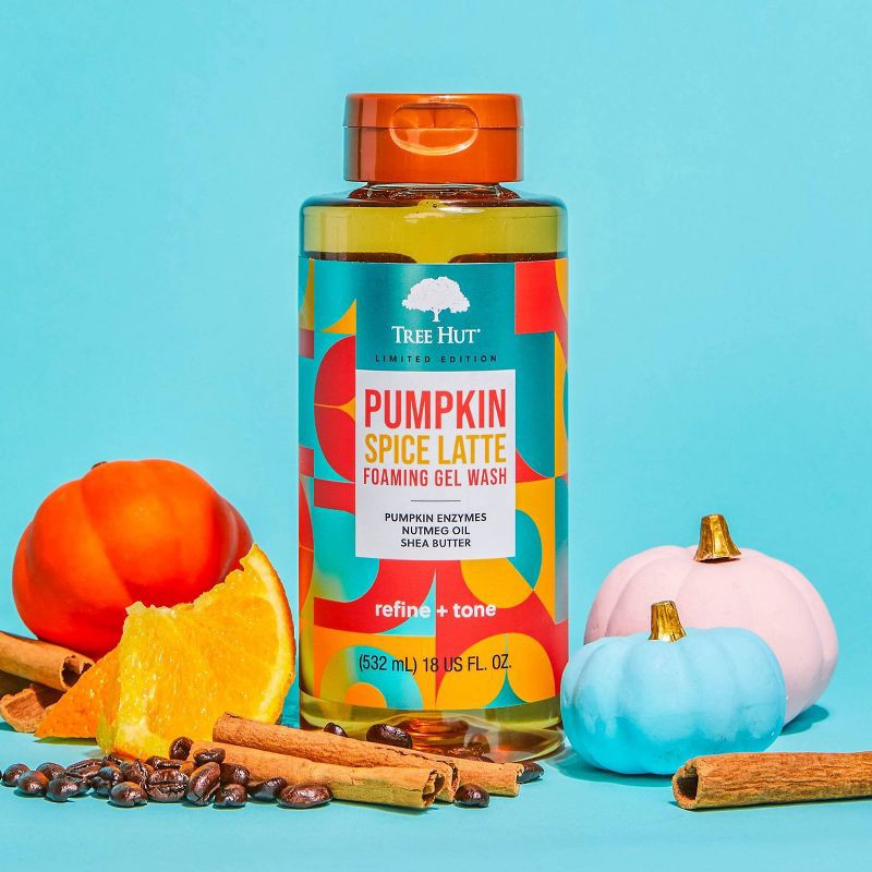 slide 3 of 9, Tree Hut Pumpkin Spice Latte Body Wash - Clove, Vanilla, Sugar, Nutmeg & Cinnamon - 18 fl oz, 18 fl oz