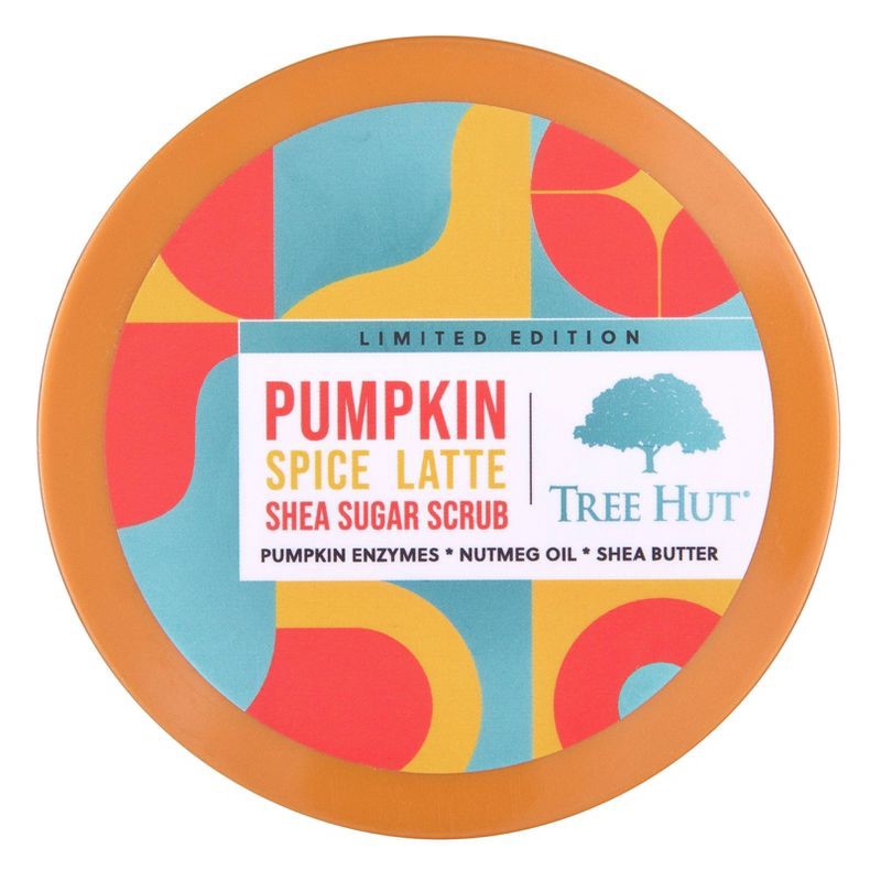 slide 2 of 9, Tree Hut Pumpkin Spice Latte Shea Sugar, Clove, Vanilla & Cinnamon Body Scrub - 18oz, 18 oz