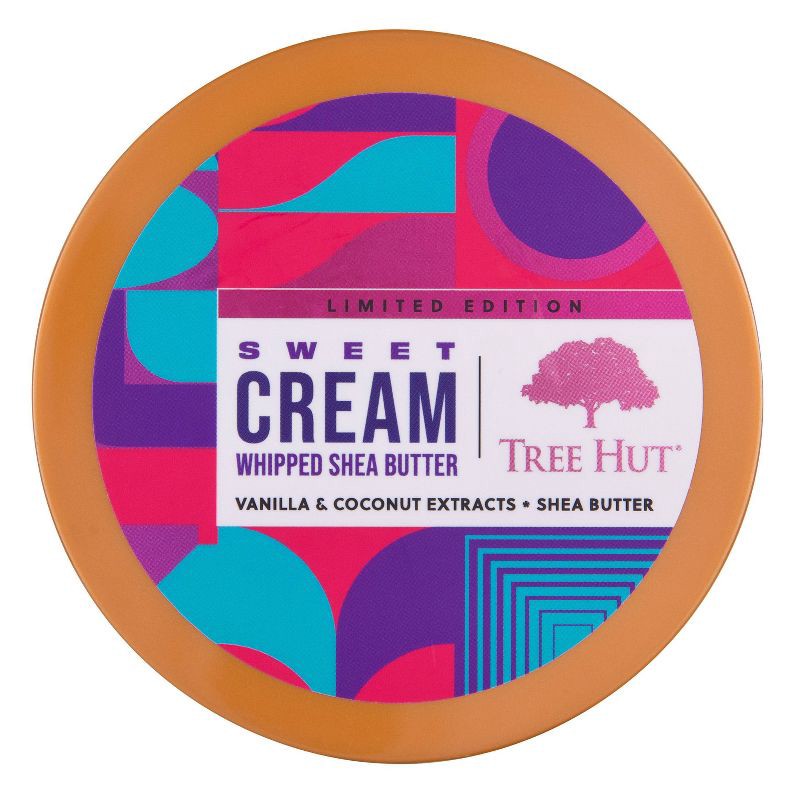 slide 2 of 10, Tree Hut Sweet Cream Whipped Body Butter Vanilla, Honey, Almond & Coconut - 8.4oz, 8.4 oz