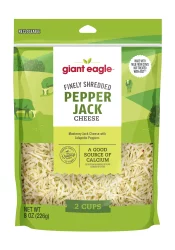 Giant Eagle Fancy Shredded Pepper Jack Cheese