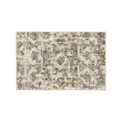 2&#x27;x3&#x27; Eliot Geo Scatter Area Rug Tan/Beige/Gray - Threshold™: Skid-Resistant, Geometric Pattern, Indoor Use