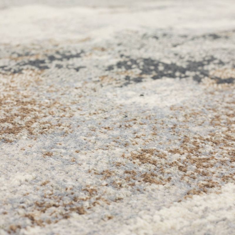 slide 7 of 7, 5'x7' Watercolor Area Rug Gray - Threshold™: Geometric Pattern, Skid-Resistant, Medium Pile, Indoor Use, 1 ct