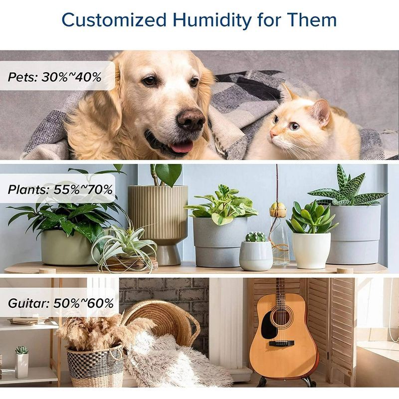 slide 19 of 21, Levoit Classic 300S Ultrasonic Smart Humidifier White: Cool Mist, No Filter, 300-500 sq. ft., Bedroom & Baby Use, 1 ct