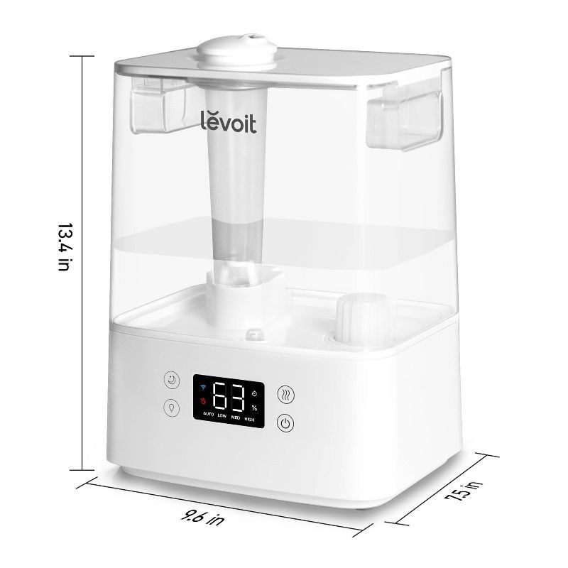 slide 7 of 21, Levoit Classic 300S Ultrasonic Smart Humidifier White: Cool Mist, No Filter, 300-500 sq. ft., Bedroom & Baby Use, 1 ct