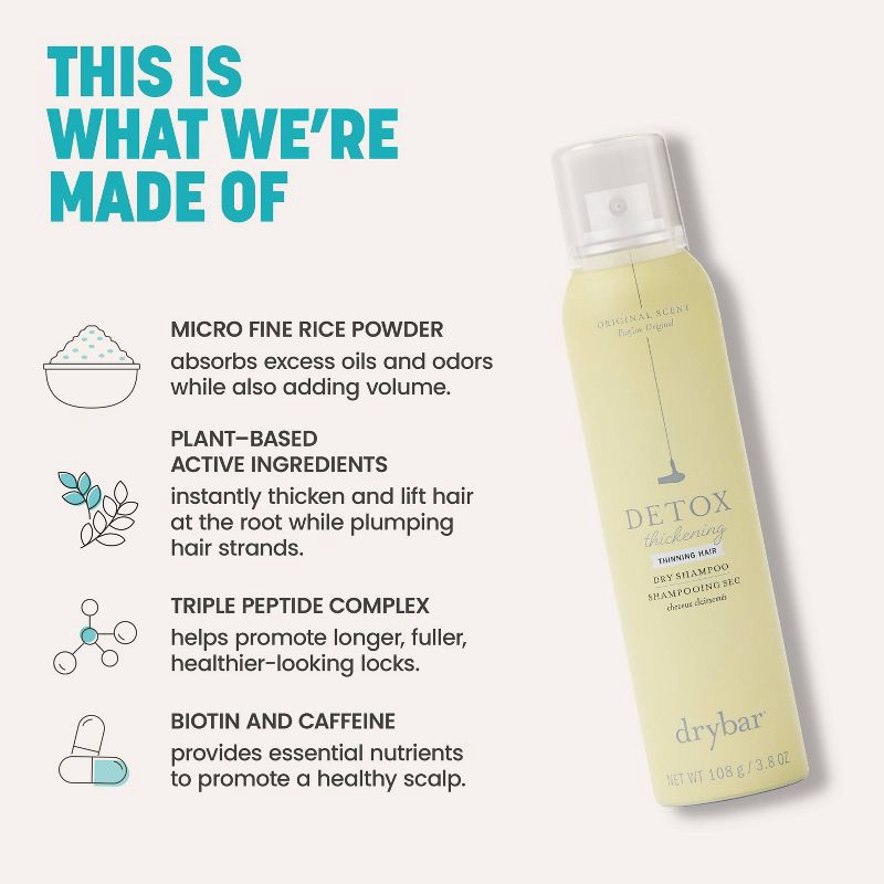 slide 4 of 11, Drybar Detox Thickening Shampoo for Thickening Hair - 3.8 fl oz - Ulta Beauty, 3.8 fl oz