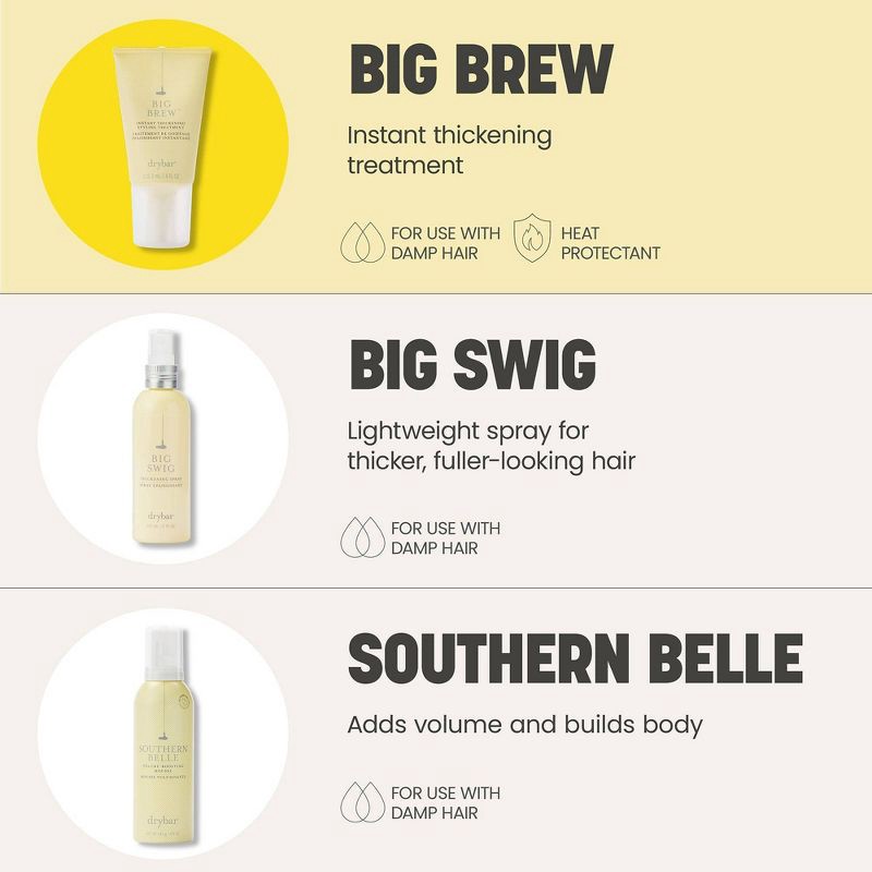 slide 8 of 11, Drybar Big Brew Instant Thickening Styling Treatment - 4 fl oz - Ulta Beauty, 4 fl oz