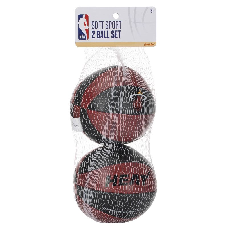 slide 3 of 5, NBA Miami Heat Sports Ball Sets: Foam Filled PVC Basketballs, Ages 3+, 1 ct