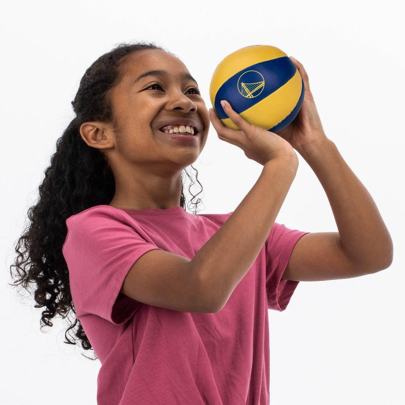slide 2 of 5, NBA Golden State Warriors Sports Ball Sets: Foam Filled PVC Basketballs, Ages 3+, 1 ct