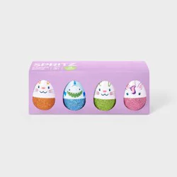 8ct Easter Fashion Plastic Eggs Glitter Animal Faces - Spritz™