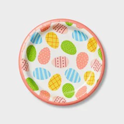 20ct Easter Paper Dinner Plates Eggs - Spritz™