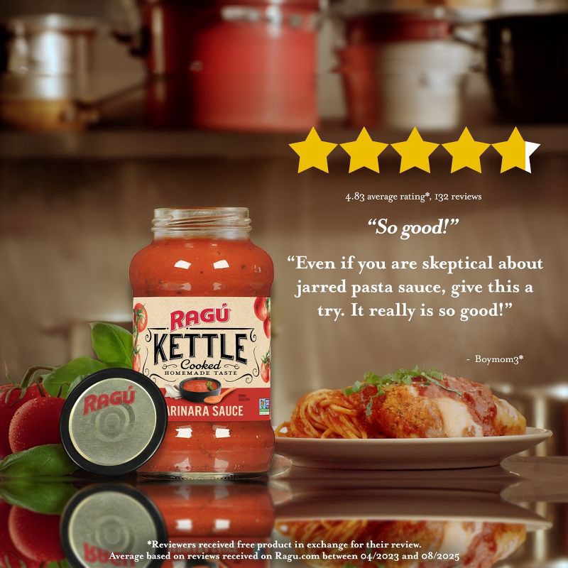 slide 5 of 6, Ragu Kettle Cooked Marinara Pasta Sauce - 24oz, 24 oz