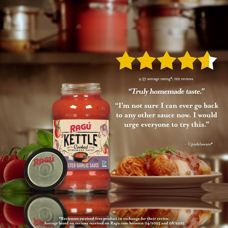 slide 5 of 6, Ragu Kettle Cooked Roasted Garlic Pasta Sauce - 24oz, 24 oz
