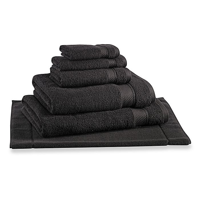 slide 3 of 3, Wamsutta Hygro Duet Bath Sheet - Ebony, 1 ct