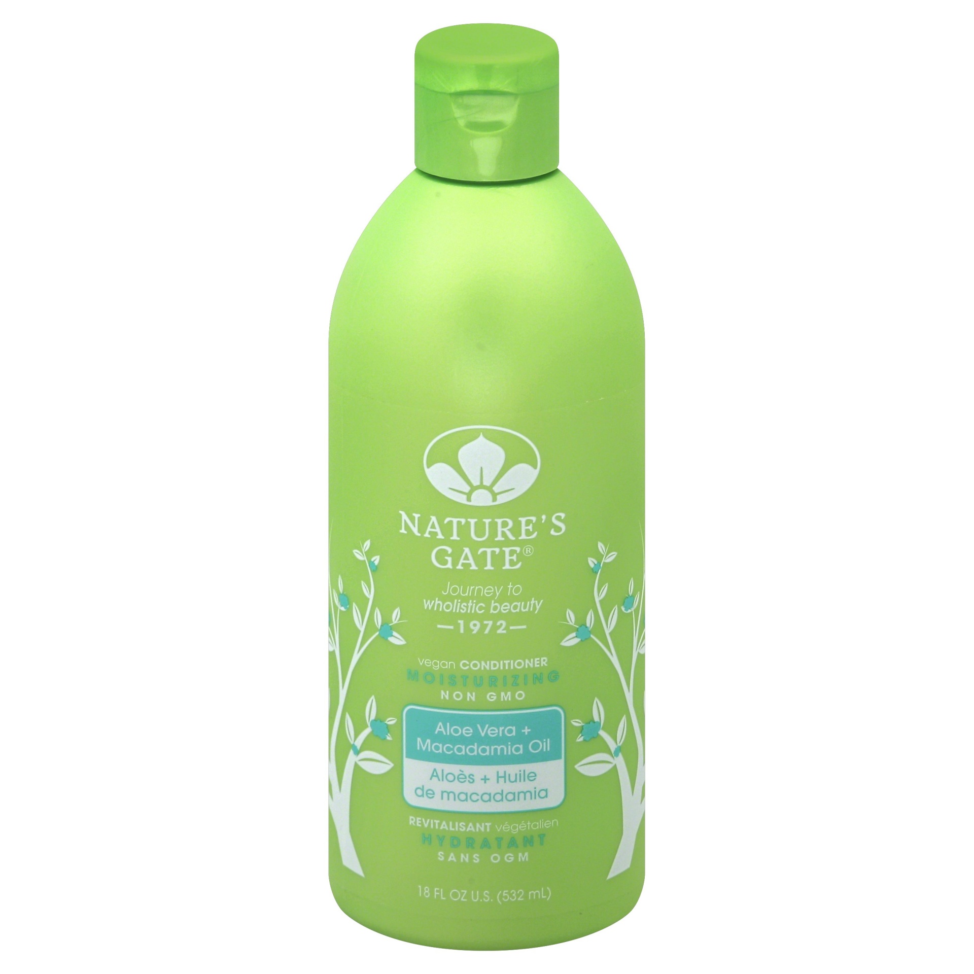 slide 1 of 2, Nature's Gate Conditioner For Dry Hair/Sensitive Scalp Aloe Vera & Macadamia Oil, 18 fl oz