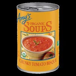 Amy's Organic Chunky Tomato Bisque Soup, Gluten Free, 14.5 oz.