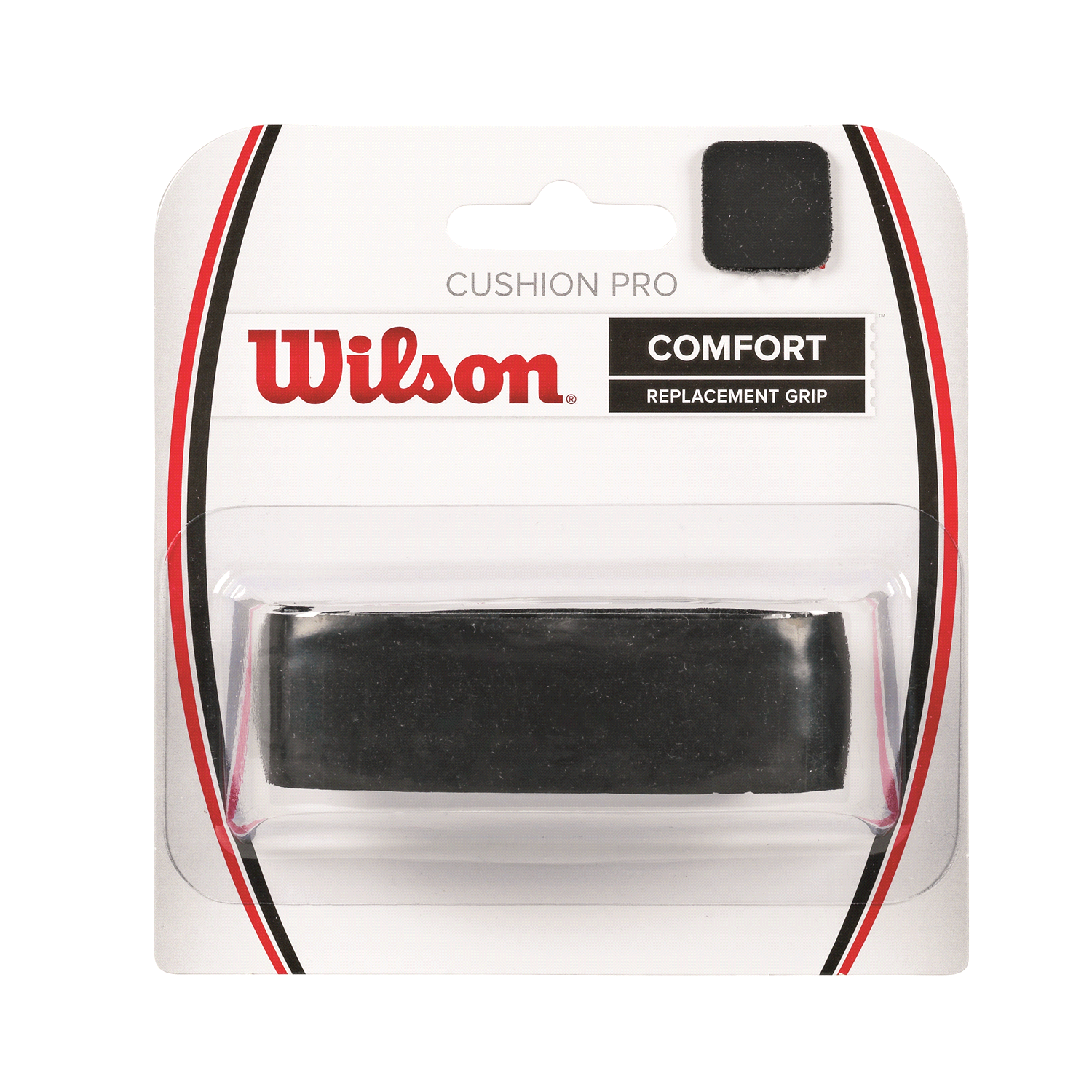 slide 1 of 1, WIlson Cushion Pro Replacement Grip - Black, 1 ct