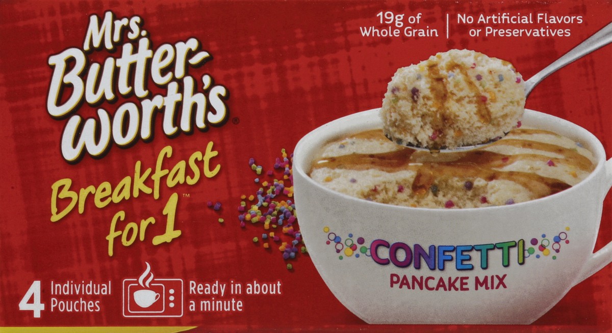 slide 2 of 4, Mrs. Butterworth's Pancake Mix, Confetti, 4 ct