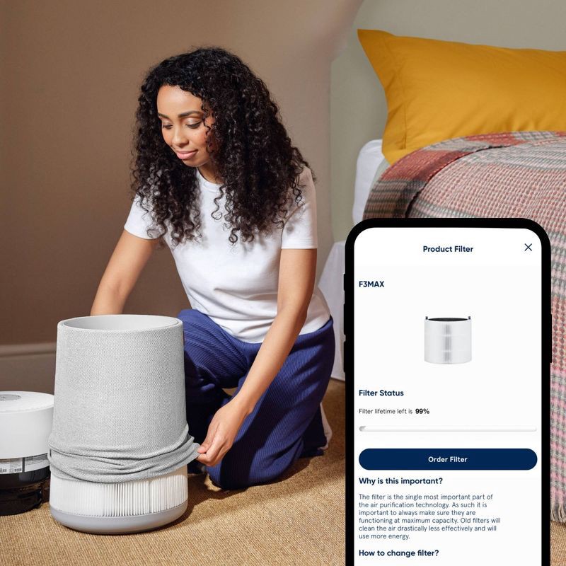 slide 4 of 4, Blueair F3MAX Replacement PAC Filter for 311i Max: HEPA Air Purifier Filter, Captures Allergens & Odors, Energy Star Certified, 1 ct