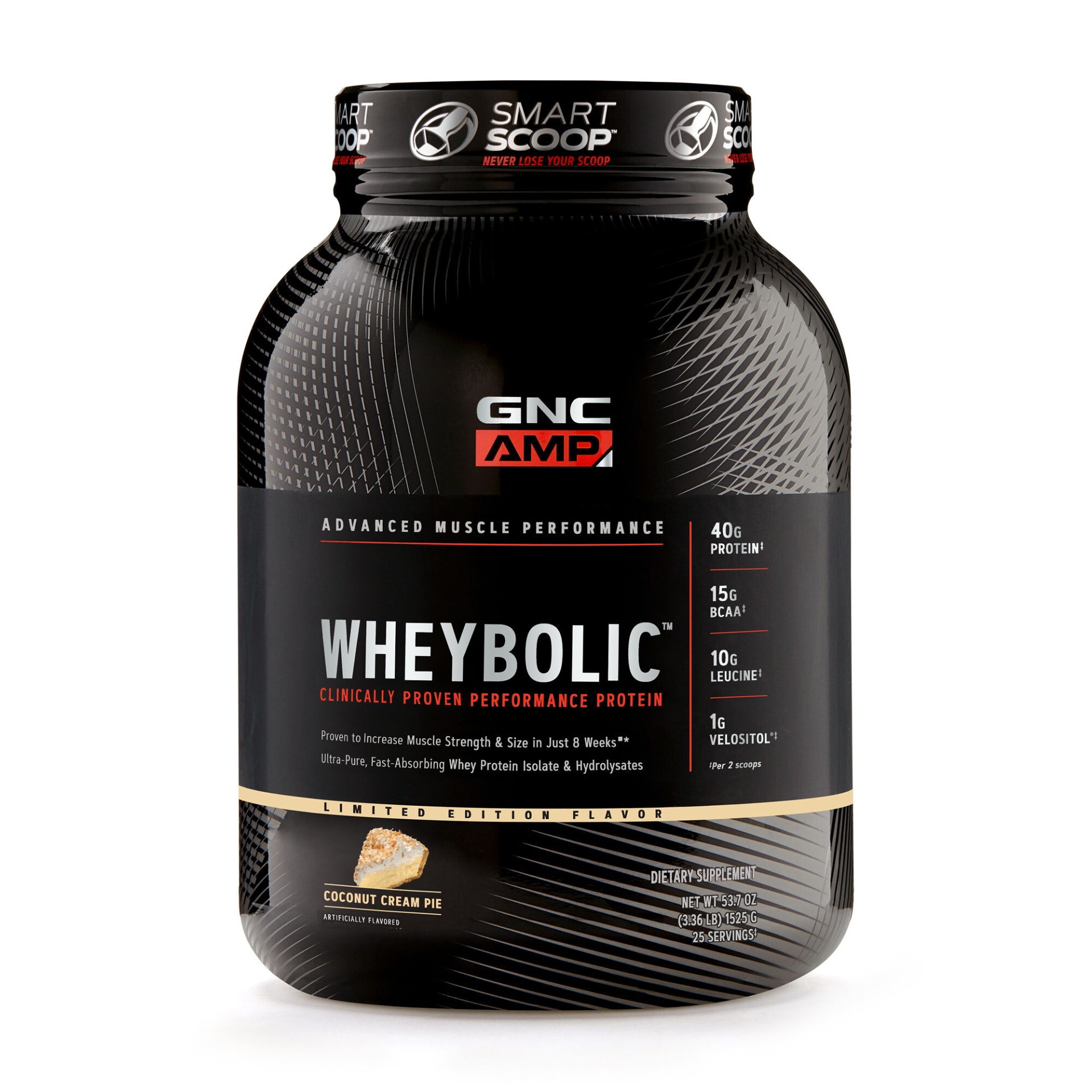 slide 1 of 1, GNC AMP Wheybolic - Coconut Cream Pie, 1 ct