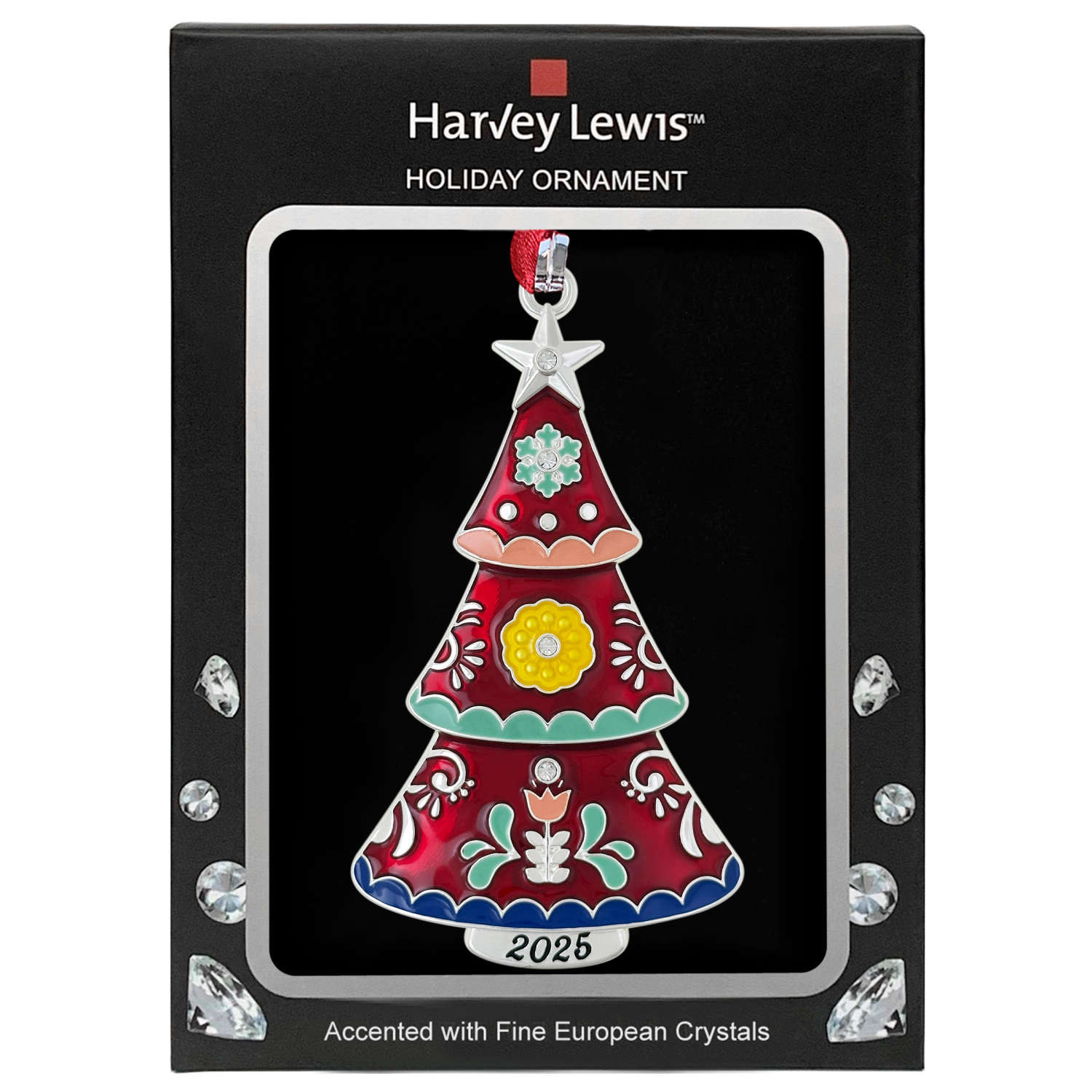 slide 4 of 7, Ornament Luxury 3.25In 6 Ast, 3.25 in