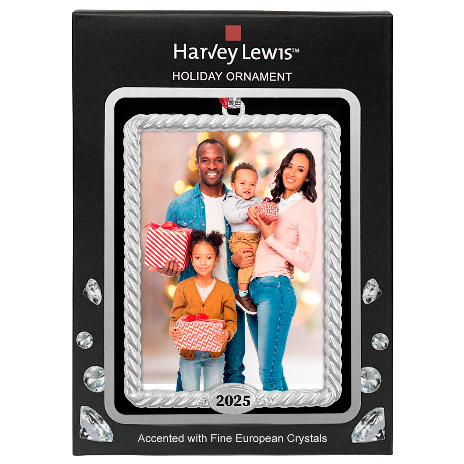 slide 2 of 7, Ornament Family Frame 3.65In 6 Ast, 3.65 in