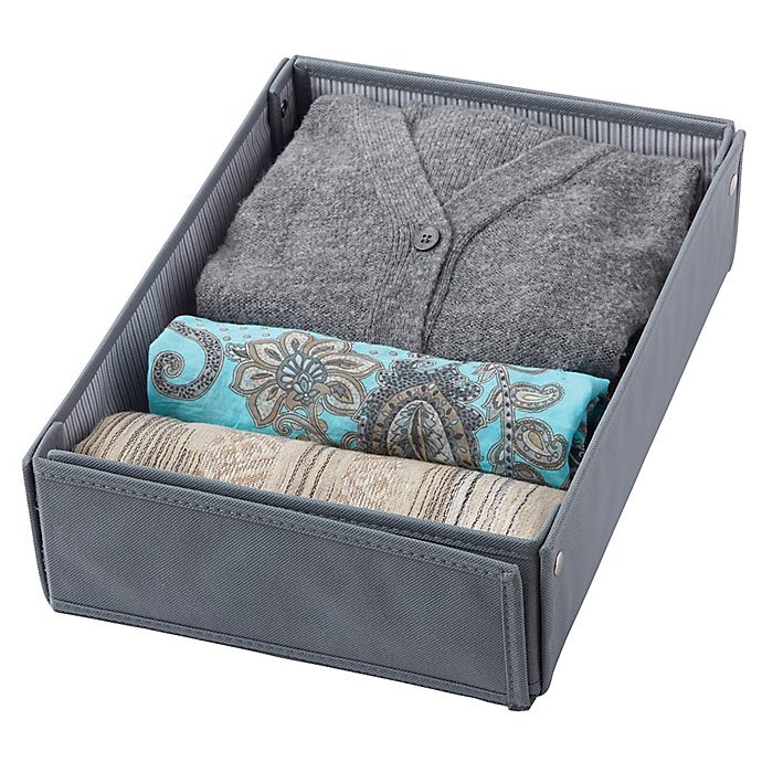 slide 3 of 4, Real Simple Expandable Drawer Organizer - Grey, 1 ct