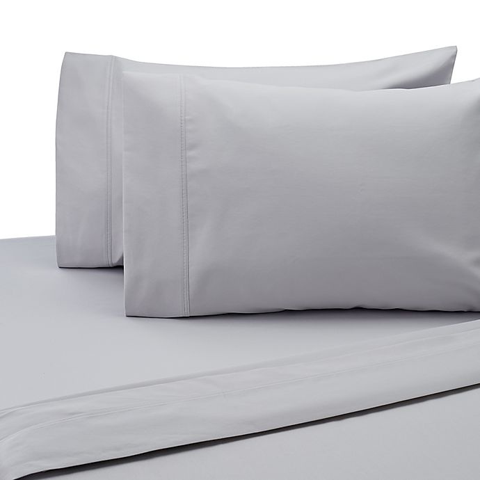 slide 1 of 1, SALT 300-Thread-Count Cotton Sateen King Pillowcases - Silver, 2 ct