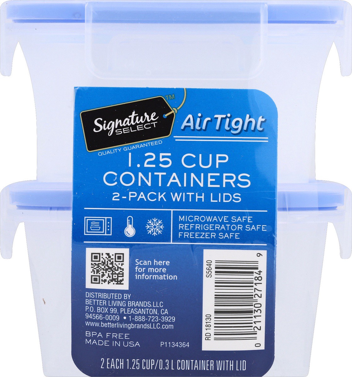 slide 2 of 4, Signature Select Containers 2 ea, 2 ct