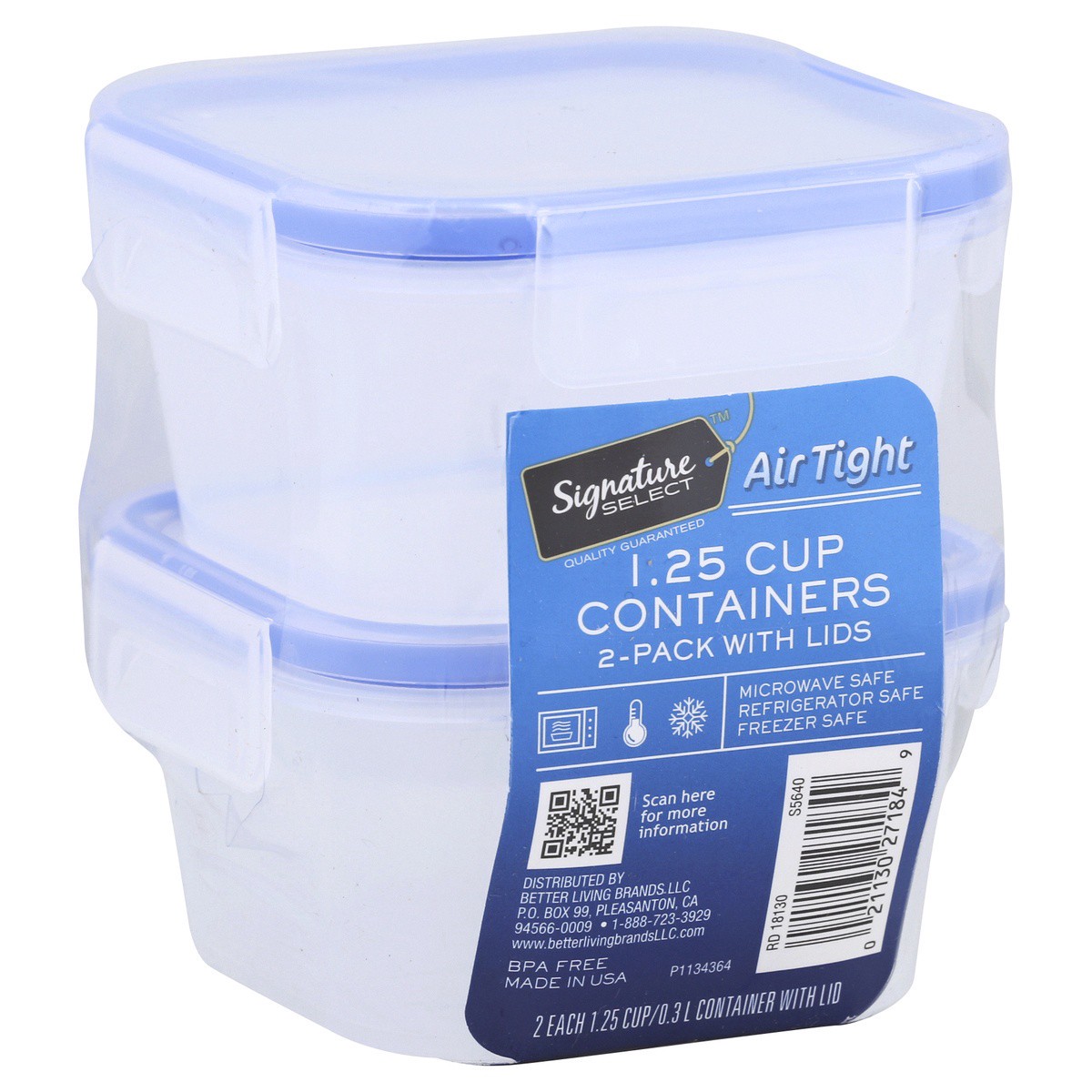 slide 1 of 4, Signature Select Containers 2 ea, 2 ct