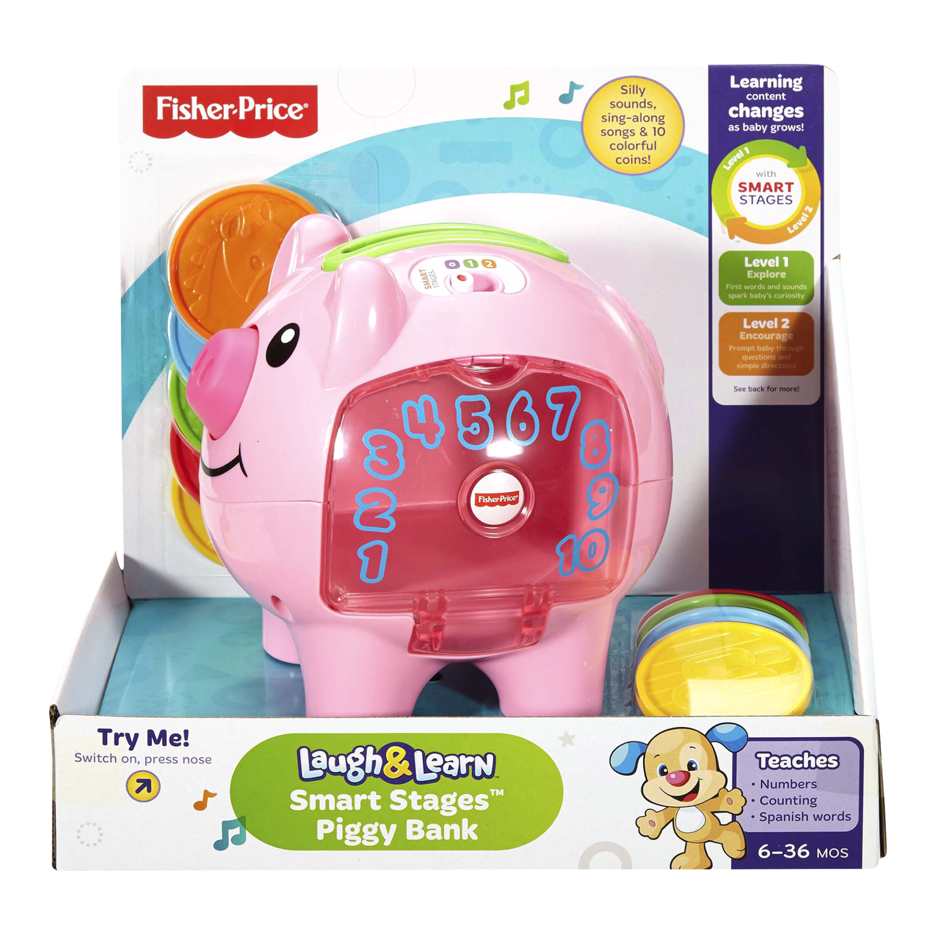Fisher Price Laugh And Learn Smart Stages Piggy Bank
