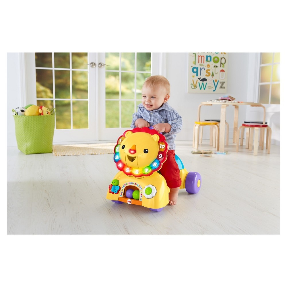 slide 8 of 12, Fisher-Price 3-in-1 Sit, Stride & Ride Lion, 1 ct