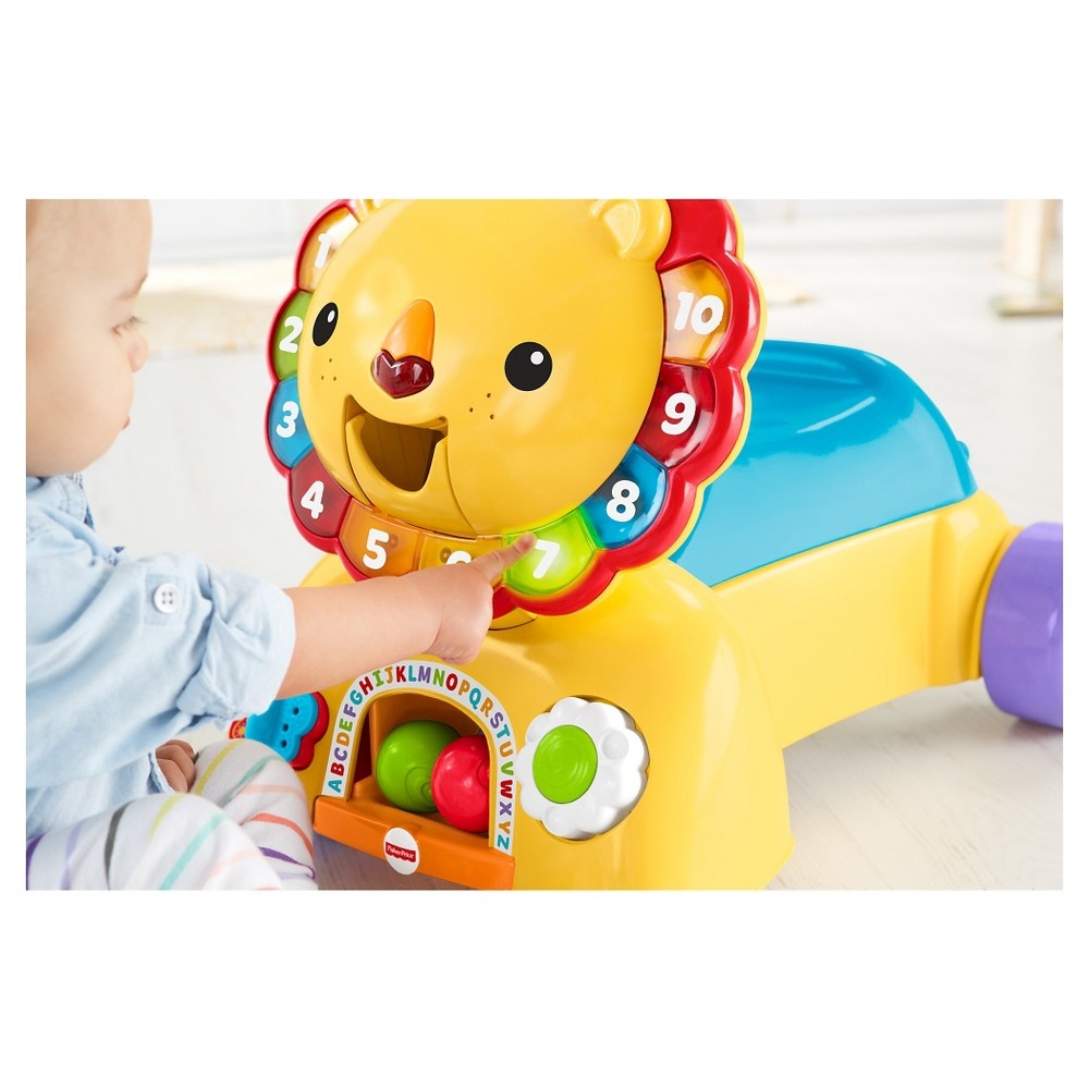 slide 9 of 12, Fisher-Price 3-in-1 Sit, Stride & Ride Lion, 1 ct