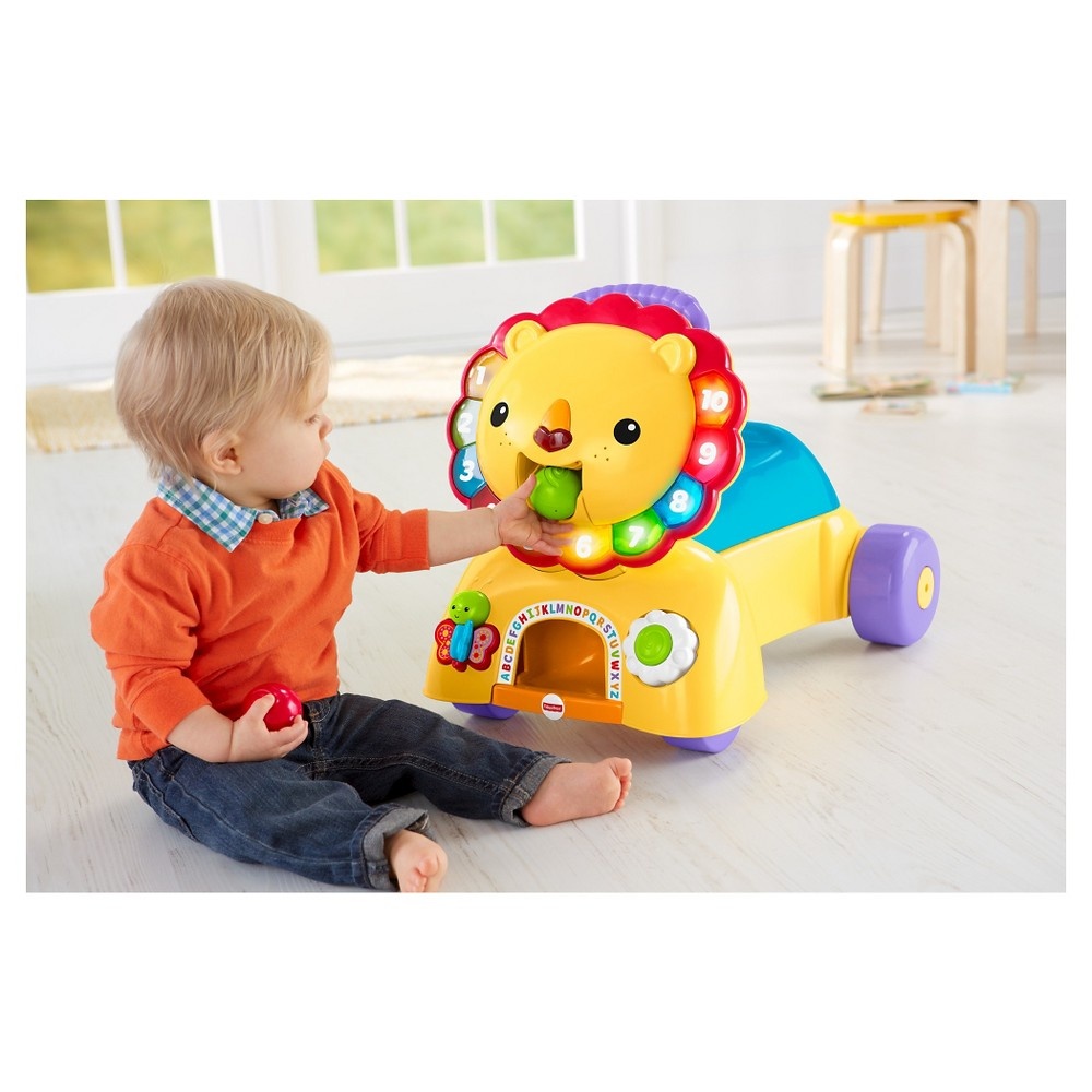 slide 10 of 12, Fisher-Price 3-in-1 Sit, Stride & Ride Lion, 1 ct