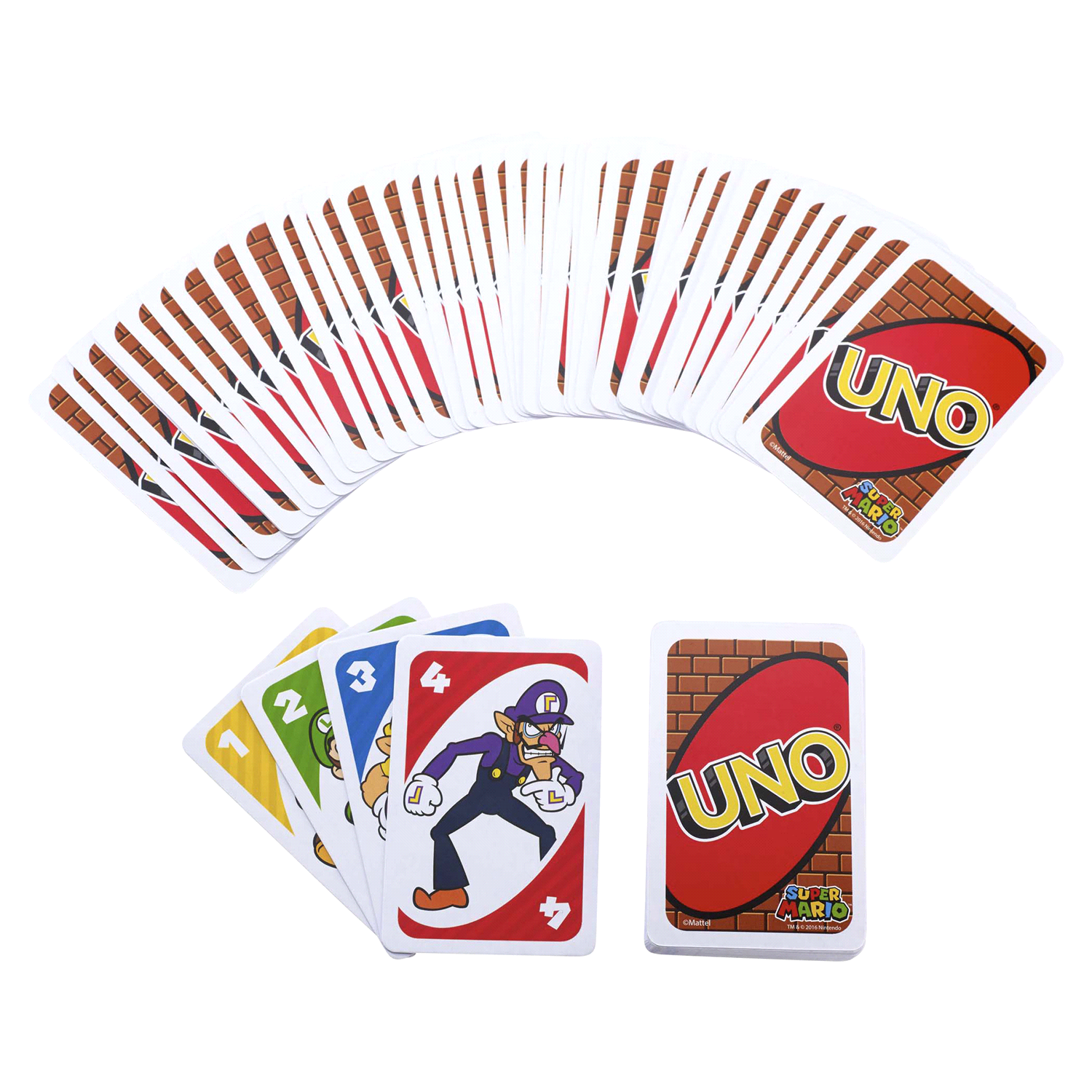 slide 1 of 2, Mattel Super Mario UNO Card Game 1 ea, 1 ct
