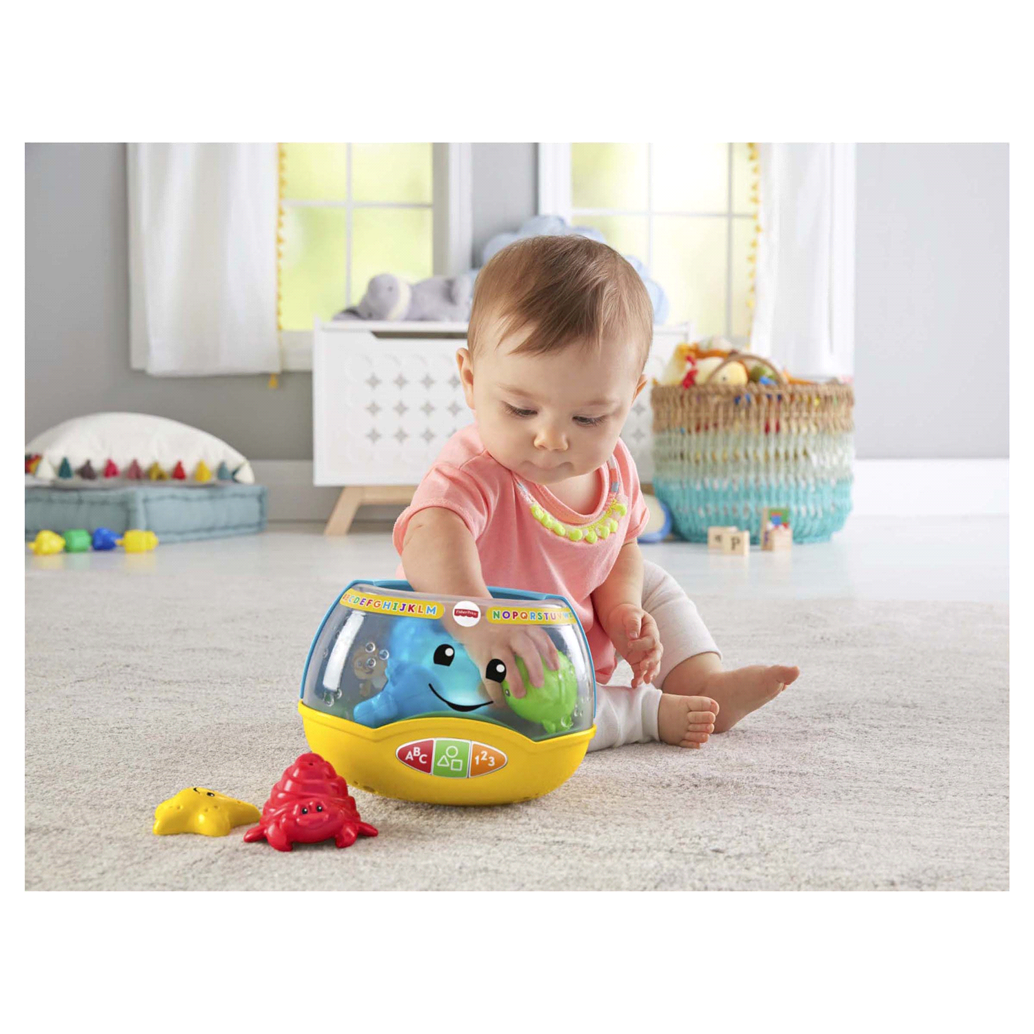 slide 2 of 4, Fisher-Price Laugh & Learn Magical Lights Fishbowl Toy, 1 ct