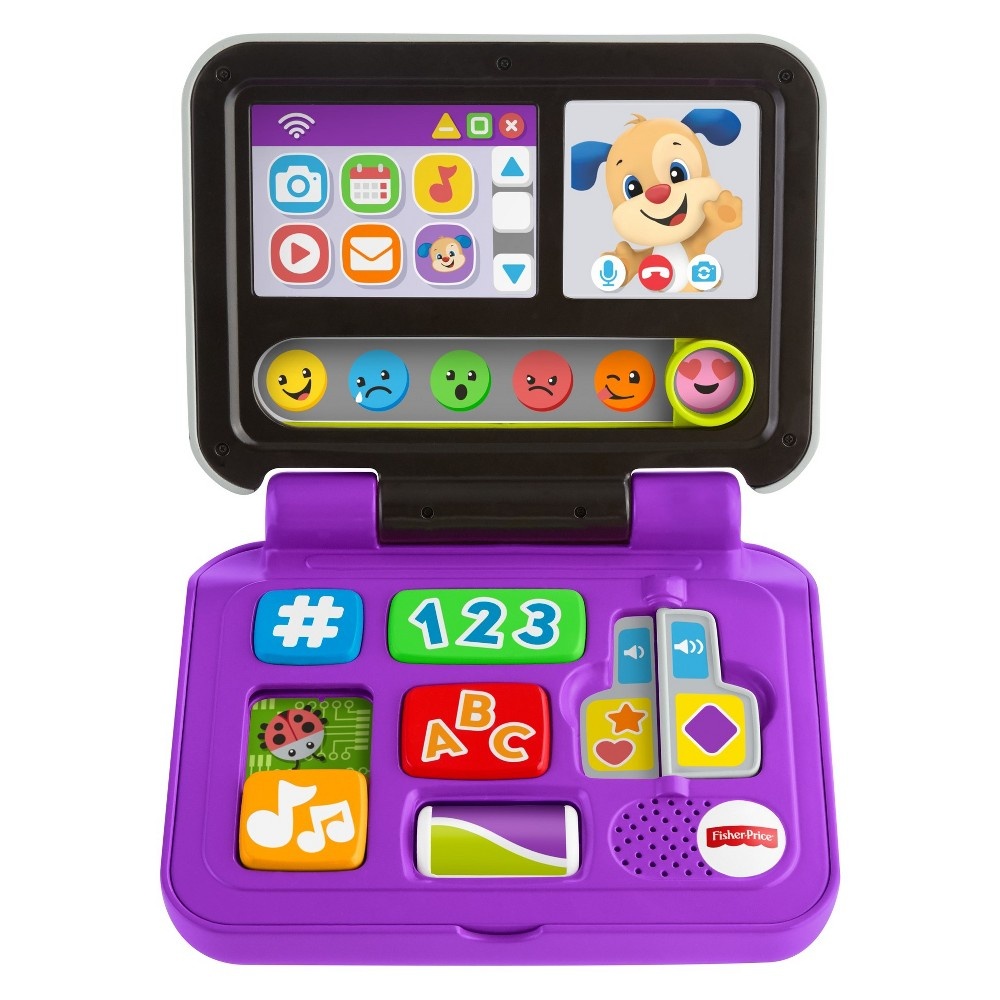 slide 2 of 10, Fisher-Price Laugh & Learn Click & Learn Laptop, 1 ct