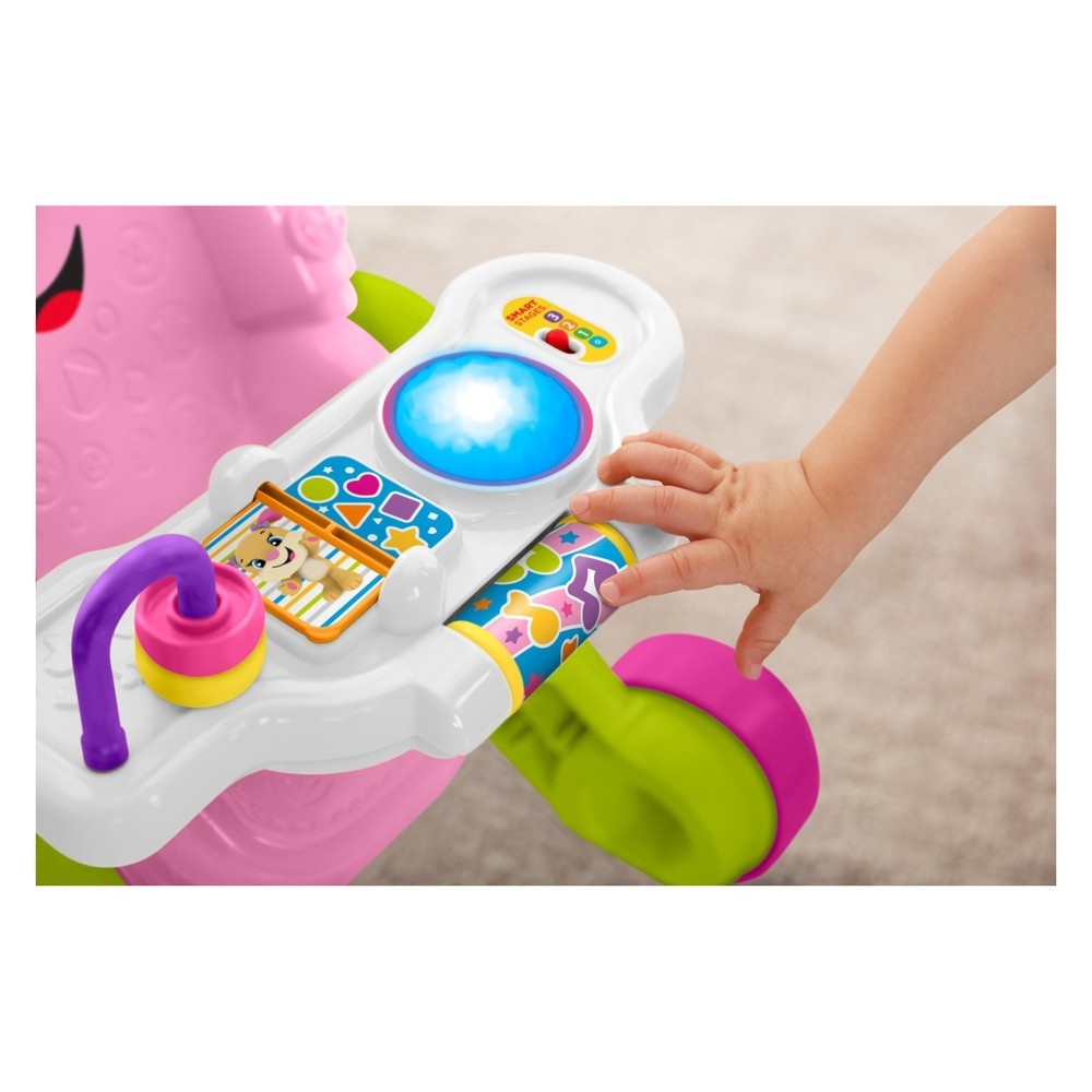 slide 2 of 10, Fisher-Price Stroll & Learn Walker - Pink, 1 ct