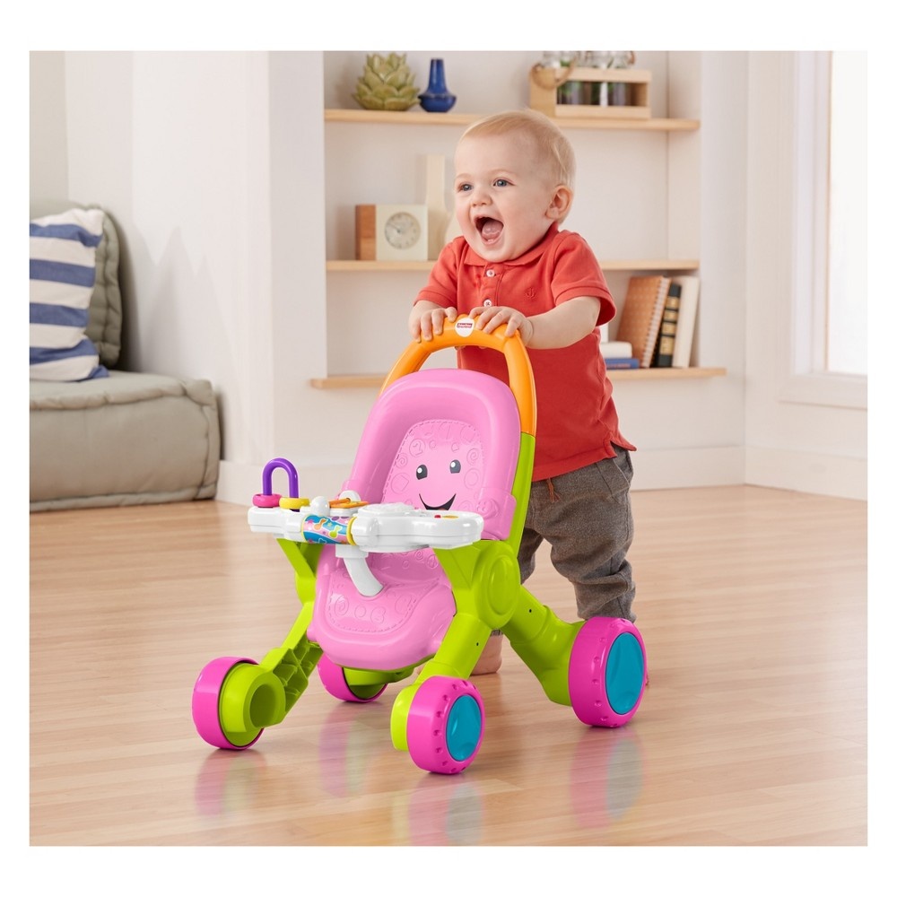 slide 8 of 10, Fisher-Price Stroll & Learn Walker - Pink, 1 ct