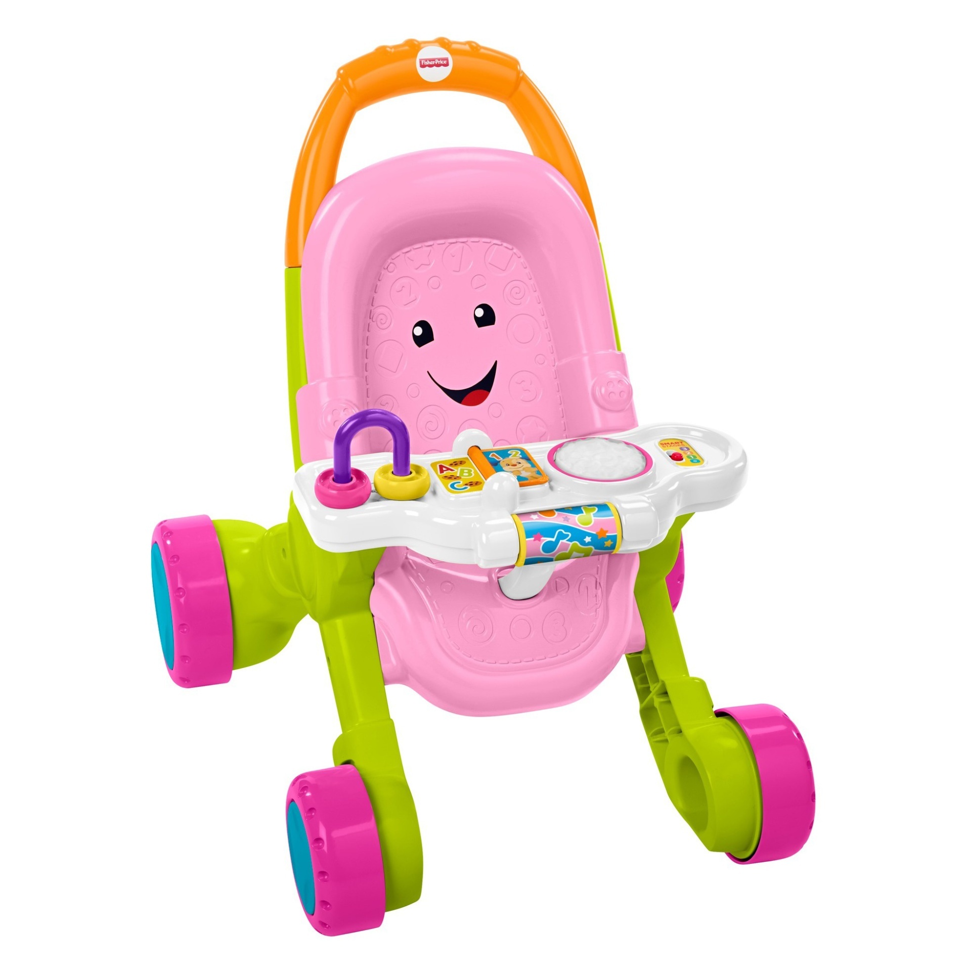 slide 1 of 10, Fisher-Price Stroll & Learn Walker - Pink, 1 ct