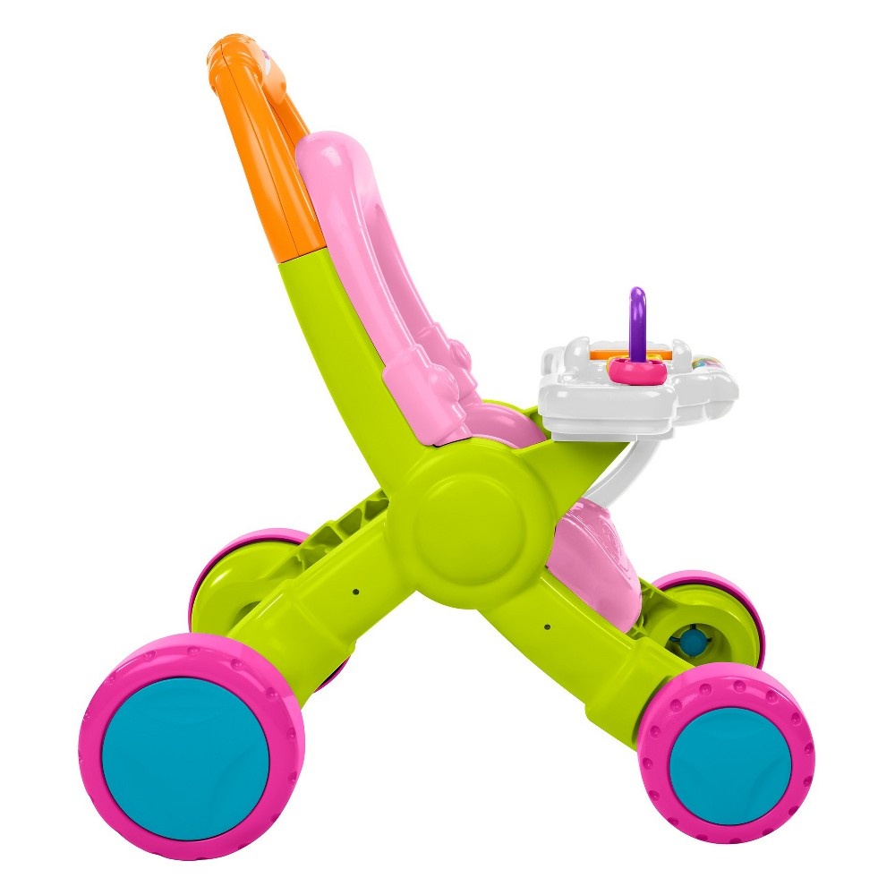 slide 9 of 10, Fisher-Price Stroll & Learn Walker - Pink, 1 ct