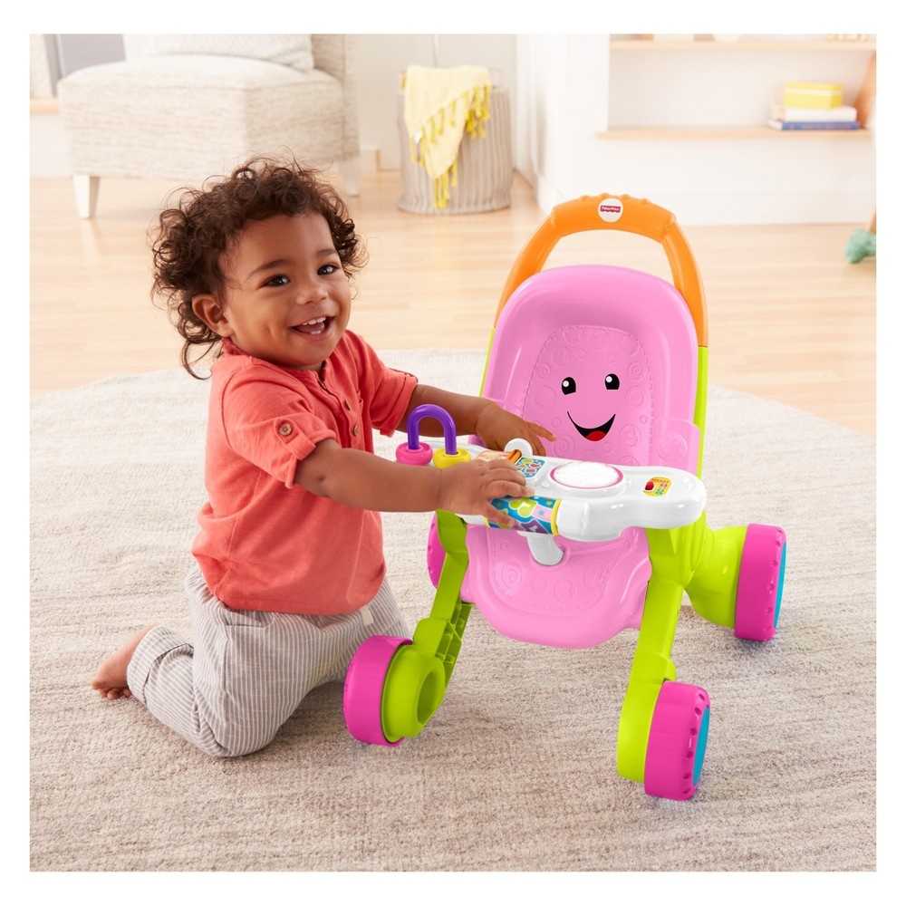 slide 10 of 10, Fisher-Price Stroll & Learn Walker - Pink, 1 ct